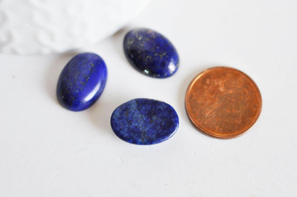 EP-Cabochon ovale Lapis Lazulis, cabochon ovale,lapis Lazulis,lapis pierre naturelle,18x13mm, x1 G0378