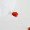 EP Cabochon ovale corail naturel rouge 10x8mm, x1 (G0983)