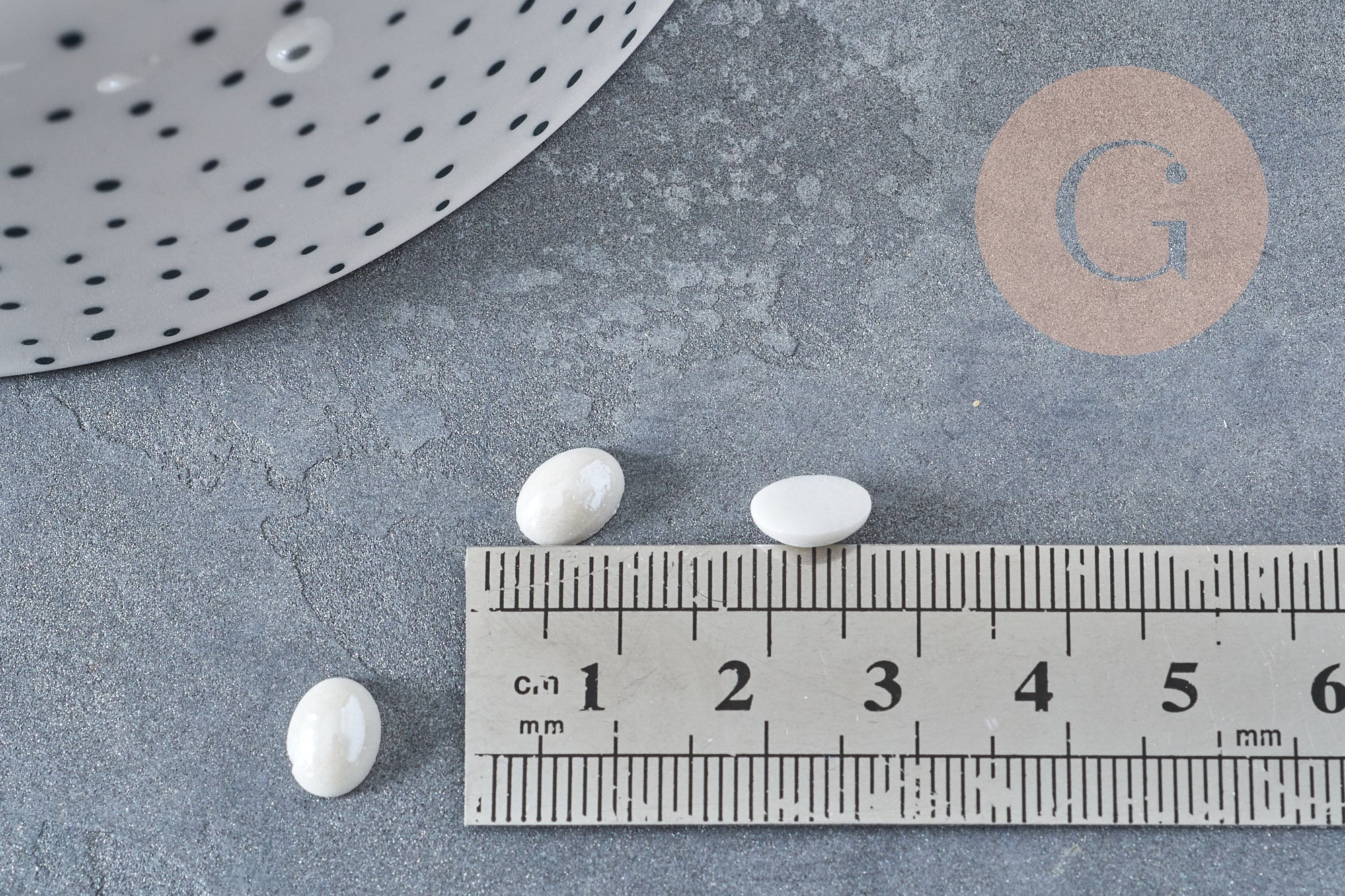 EP Cabochon verre oeil de chat ronddiamètre 5 à 10mm, les 20-