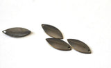 EP Cabochons navette laiton bronze 1 trou,breloque laiton,Sans nickel,laiton brut,marquise bronze,création bijoux, les 10-G1636