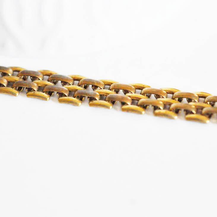 Chaine bracelet montre laiton brut, chaine bijou, création bijoux,chaine fantaisie,sans nickel, chaine large,10mm, 50 centimetres,-G1192