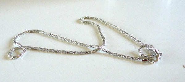 EP Chaine complète fantaisie acier dentelle, chaine collier,chaîne argent, création bijoux,chaine argent,sans nickel, 40cm-G502