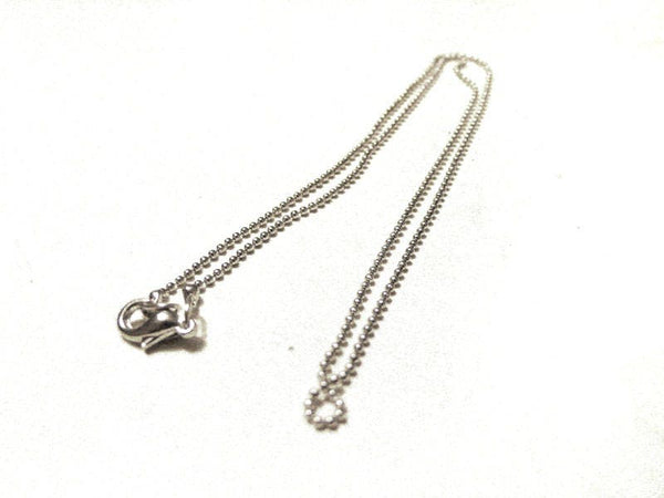 EP Chaine complète platine boule facettée 1.5mm/40cm, x1 (G2423)