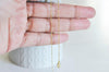 EP Chaine dorée 18k très fine,chaine qualité,chaine collier, création bijoux, chaine complète,chaine dorée,1 mm, 45cm , x1,G393