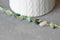 EP -Chaine dorée perle aventurine naturelle 4.5mm,x50 centimètre - G3913