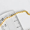 EP Chaine fine dorée boule 1.5mm/40cm, x1 -G1661