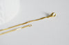 EP Chaine fine dorée fantaisie laiton doré 14K avec fermoir,2mm, 45cm-G0644