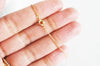 EP Chaine fine dorée gold-filled 14K, fchaine collier, création bijoux, chaine complète,chaine plaqué or,1.5 mm, 41cm-G1155