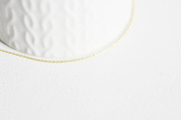 EP Chaine fine dorée gold-filled 14K, fourniture créative,chaine au metre chaine complète,chaine plaqué or,1.1mm, 1metre-xYG1449