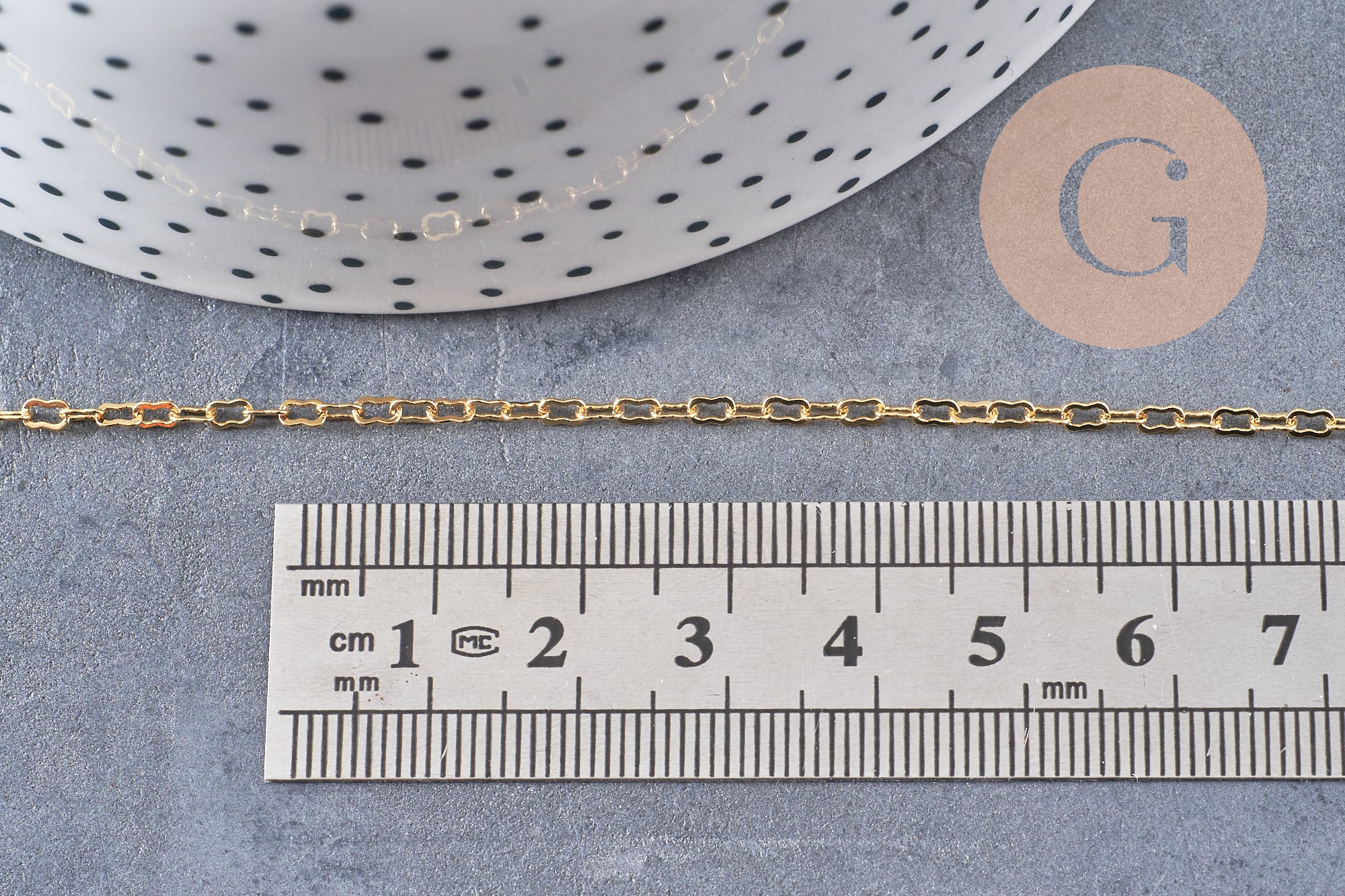 Chaine fine dorée nuage 16K 1 micron,chaine collier, création bijoux, chaine au mètre,chaine dorée,1mm,x1 mètre G5004