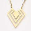 EP Collier acier doré 14k diamant,chaine fantaisie,chaine collier,sans nickel,collier cadeau st Valentin,acier doré,45cm G4936