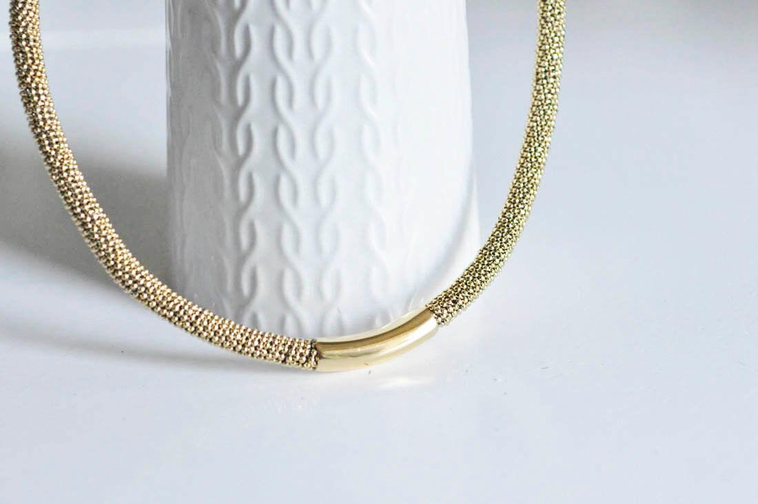 EP Collier acier dorée 14k, fourniture créative,collier acier, création bijoux,nickel free, plaqué or, chaine complète,7mm, 45cm