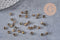 Connecteurs bronze avec trou 3mm, x10 (G0656)