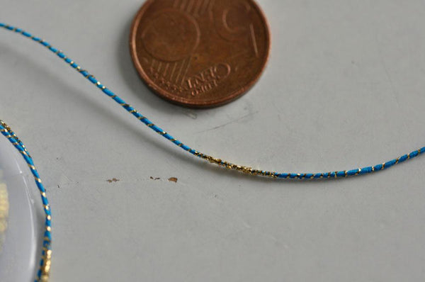 EP Cordon bleu or, fabrication bijoux, création bijoux,ruban mariage,fourniture créative, scrapbooking, largeur 1.5mm, longueur 1 mètre G301