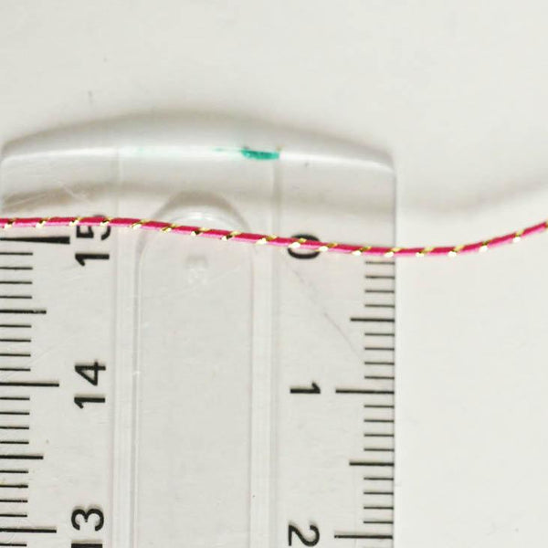 EP Cordon rose foncé or, fabrication bijoux,création bijoux,ruban mariage,fourniture créative, scrapbooking, 1.5mm, longueur 1 mètre-G1170