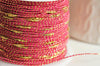 EP Cordon rose foncé or, fabrication bijoux,création bijoux,ruban mariage,fourniture créative, scrapbooking, 1.5mm, longueur 1 mètre-G1170