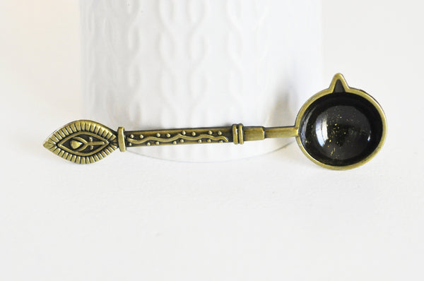 EP Cuillère à cire pour cire à cacheter, une fourniture pour création de sceaux personnalisés et invitations de mariage DIY, x1