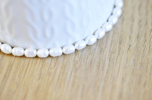 EP EP- Perle naturelle blanche grade A 4-5mm, x1 fil (G2836)