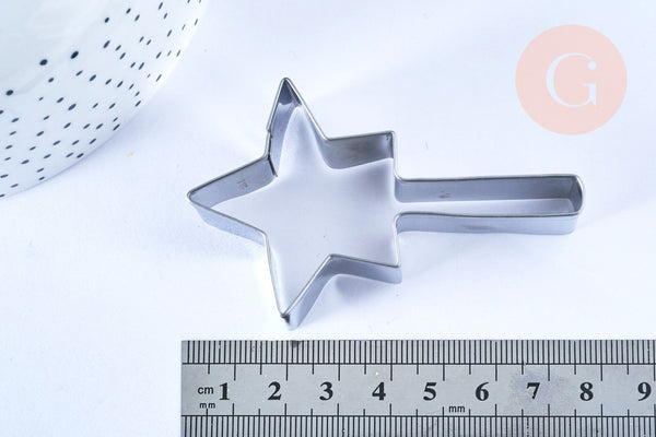 EP Emporte-pièce baguette magique, Moule patisserie, emporte-pièce en acier inoxydable pour gateau et loisirs créatifs,7.4cm, x1 G4997