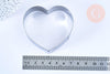 EP Emporte-pièce coeur, Moule patisserie, emporte-pièce en acier inoxydable pour cuisine gateau et loisirs créatifs,6.9cm, x1 G4993