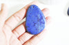 EP Grand pendentif goutte lapis lazulis naturel 60-75mm, x1 (G3433)
