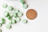 EP-Granulés cire vert clair nacré à cacheter, fourniture création de sceaux personnalisés pour sceaux et invitations de mariage, les 100 G6728
