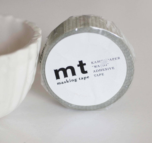 EP Masking Tape MT motif carré gris,masking tape, adhésif papier, scrapbooking, papeterie, décoration,15mm,10 mètres,G2536