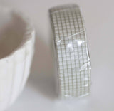 EP Masking Tape MT motif carré gris,masking tape, adhésif papier, scrapbooking, papeterie, décoration,15mm,10 mètres,G2536
