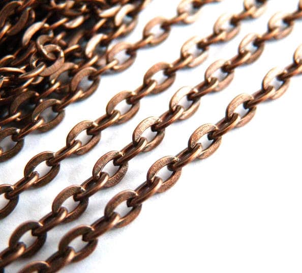 EP NE PAS RENOUVELER Chaine métal cuivre, fourniture créative, chaine bijou, création bijoux,chaine boule,sans nickel, grossiste, création bijoux,5 mètres-G6766