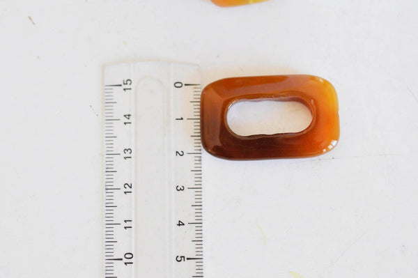 EP NE PAS RENOUVELER Pendentif rectangle agate, pendentif pierre agate naturelle, 40mm, x1 G0715