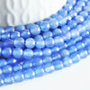 EP NE PAS RENOUVELER Perle agate bleue, perle agate naturelle pierre,perle facette,6mm,fil de 36cm G889