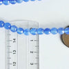 EP NE PAS RENOUVELER Perle agate bleue, perle agate naturelle pierre,perle facette,6mm,fil de 36cm G889