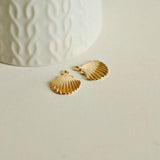 EP Pendentif Coquillage laiton doré 19mm, x1 (G0134)