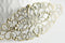 EP Pendentif Estampe fleur filigrane bronze, fourniture créatives, charm dentelle , pendentif bronze,81mm