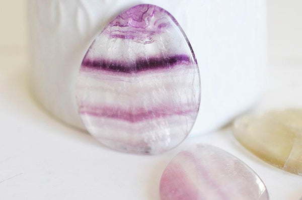 EP Pendentif Fluorite naturelle ovale,pierre naturelle,pierre fluorite,création bijoux,pendentif pierre, fluorite naturelle-G721