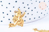 EP Pendentif ange chérubin laiton brut 27mm, x1 (G6503)