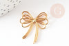 EP-Pendentif connecteur noeud papillon laiton doré 16K 29mm,pendentif doré pour création bijoux DIY, x1 G9239