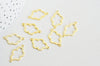 EP Pendentif connecteur nuage doré 16K, connecteurs laiton, pendentif enfance,création bijoux,apprêts dorés,16mm, x1 G5002
