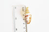 EP Pendentif coquillage beige spirale doré, pendentif doré,Pendentif coquillage bijoux,coquillage bijou,coquillage or,38mm, x1,G2665