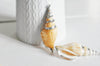 EP -Pendentif coquillage naturel argenté, pendentif argent création bijoux, coquillage Conch bijou,coquillage naturel,58mm, x1,G1498