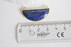 EP Pendentif demi-lune lapis lazuli,creation bijou, Pendentif bijoux,pendentif pierre, pierre naturelle,lapis nature,36mm-G1118