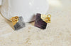EP Pendentif fluorite,fluorite naturel, pierre brute, création bijoux, pendentif doré, creation bijoux, pierre naturelle, x1,G1516