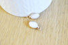 EP-Pendentif goutte jade blanc facettes,pendentif pierre,bijou pierre,pendentif pierre,jade blanc naturel,17mm, x1,G2790