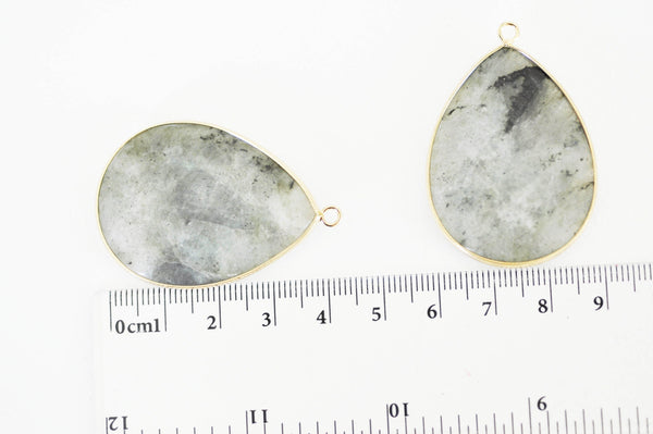 EP Pendentif goutte labradorite,creation bijou, Pendentif bijoux,pendentif pierre, pierre naturelle,labradorite nature,création bijoux,45mm