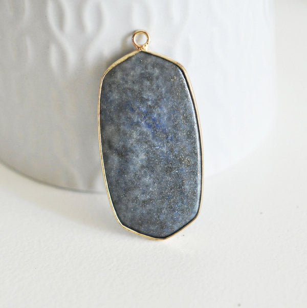 EP Pendentif hexagone lapis lazulis,Pendentif pour bijoux, pendentif pierre, pierre naturelle, pendentif bleu,lapis lazulis naturel,49mm,G2816