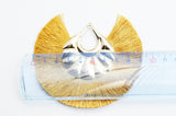 EP Pendentif large pompon fil doré support doré 85-92mm, x2 G4532