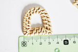 EP-Pendentif osier tressé naturel 35-39mm, X2 G3119