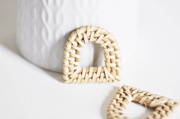 EP-Pendentif osier tressé naturel 35-39mm, X2 G3119