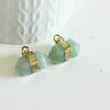 EP Pendentif pointe aventurine verte,fourniture créative,pendentif bijoux, fabrication bijoux, pendentif pierre,aventurine naturelle,22mm