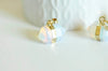 EP Pendentif pointe opalite,fourniture créative,pendentif bijoux, pendentif pierre,opalite, pendentif opale,22mm-G93